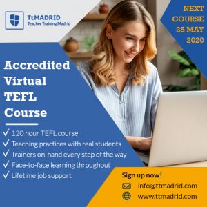 TtMadrid - online TEFL from a leading Course in Madrid